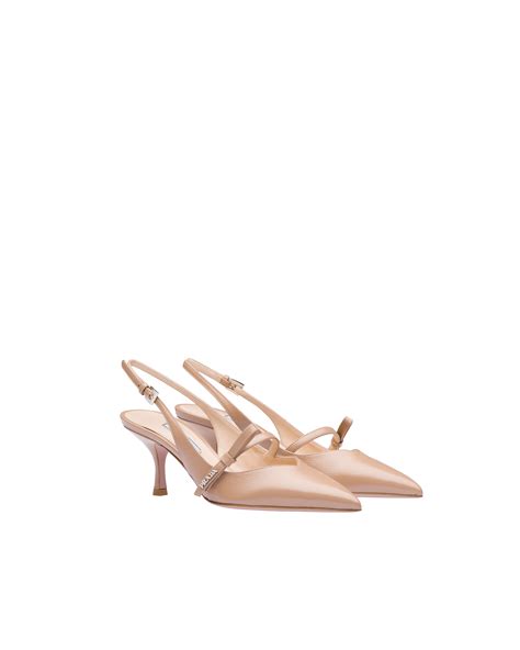 prada slingback beige